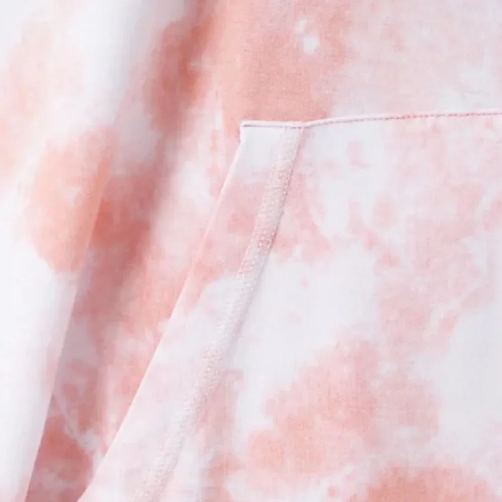 Koolaburra by UGG Baby Terry Tie-Dye Hooded | Coral - Picture 2 of 5